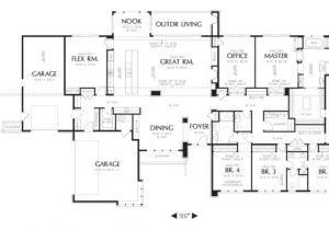 Large Ranch Home Plan Large Ranch House Plans Inspiration House Plans 64580