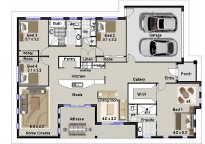 Layout Home Plans 4 Bedroom townhouse Designs
