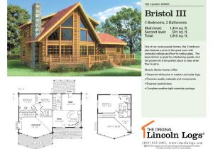Lincoln Log Homes Floor Plans Log Home Floorplan Bristol Iii the original Lincoln Logs