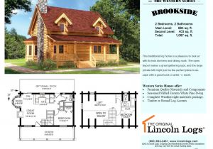 Lincoln Log Homes Floor Plans Log Home Floorplan Brookside I the original Lincoln Logs
