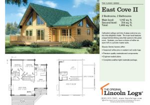Lincoln Log Homes Floor Plans Log Home Floorplan East Cove Ii the original Lincoln Logs