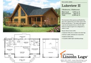 Lincoln Log Homes Floor Plans Log Home Floorplan Lakeview Ii the original Lincoln Logs