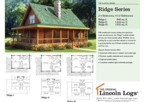 Lincoln Log Homes Plans Log Home Floorplan Ridge Series the original Lincoln Logs