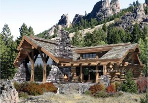 Log and Stone Home Plans Caribou Log Home Floor Plan by Precision Craft