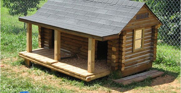 Log Cabin Dog House Plans Next Diy Log Dog House Summer