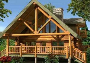 Log Cabin Home Plans with Loft Small Log Home with Loft Small Log Cabin Home Designs