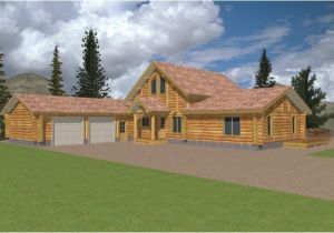 Log Cabin House Plans with Garage 3 Bedroom 2 Bath Log Cabin House Plan Alp 04y9