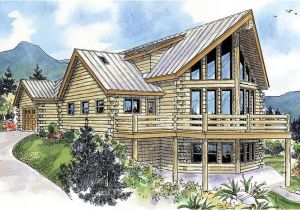 Log Cabin House Plans with Garage Log Cabin House Plans with attached Garage