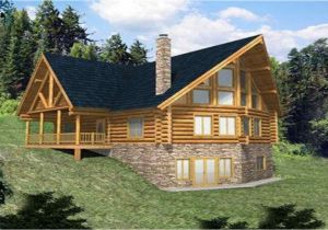 Log Home Floor Plans with Garage and Basement Log Home Plans with Walkout Basement Log Home Plans with