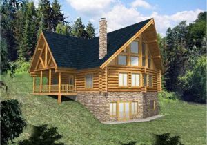 Log Home Floor Plans with Garage and Basement Log Home Plans with Walkout Basement Log Home Plans with