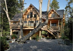 Log Home Plans Maine Maine Lakeside Retreat Rustic Exterior Portland