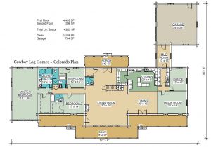 Log Homes Floor Plans Colorado Colorado Plan 4 822 Sq Ft Cowboy Log Homes