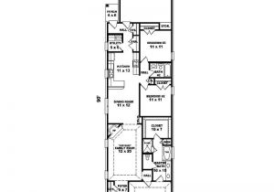 Long and Narrow House Plans Narrow House Plans with Rear Garage Long Narrow Lot House