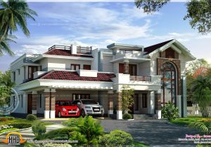 Luxary Home Plans 400 Square Yards Luxury Villa Design Kerala Home Design