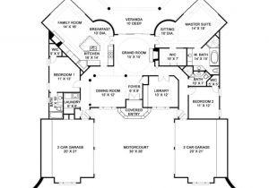 Luxury Home Design Floor Plans Luxury Home Designs Plans Floor Plan with 2 Car Garages