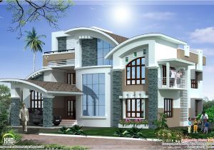 Luxury Home Plan Designs Modern Mix Luxury Home Design Kerala Home Design and