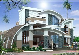 Luxury Homes Plans with Photos Modern Mix Luxury Home Design Kerala Home Design and