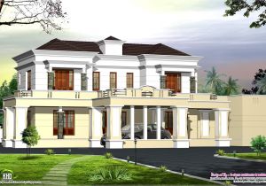 Mansion Home Plans Victorian Style Luxury Home Design Kerala Home Design