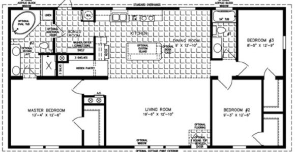 Manufactured Home Floor Plans 3 Bedroom 2 Bath 3 Bedroom Mobile Home Floor Plan Bedroom Mobile Homes
