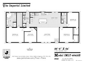 Manufactured Home Plans Imlt 46412b Mobile Home Floor Plan Ocala Custom Homes