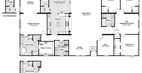 Manufactured Homes Plans the Evolution Vr41764c Manufactured Home Floor Plan or