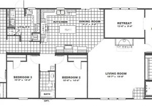 Marshall Mobile Homes Floor Plan 4 Bedroom 3 Bath 32 X 78 Schult Homes Marshall Mobile Homes