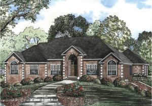 Masonry Home Plans Leroux Brick Ranch Home Plan 055s 0046 House Plans and More