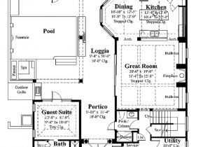 Mediterranean Courtyard Home Plans Best 7 House Plans Covered Lanai Images On Pinterest