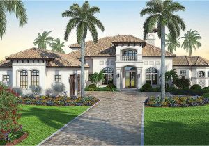 Mediterranean Custom Homes Floor Plans Mediterranean Dream Home Plan with 2 Master Suites