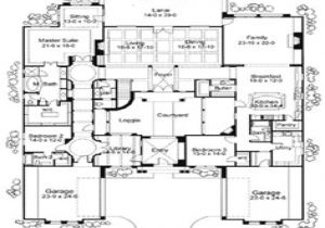Mediterranean Home Plans with Courtyards Mediterranean House Floor Plans Mediterranean House Plans