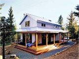 Metal House Plans with Wrap Around Porch Cosy Metal Building Cabin W Wrap Around Porch Plans