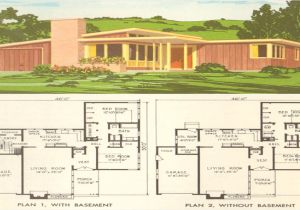 Mid Century Home Plans 50s Modern Home Design