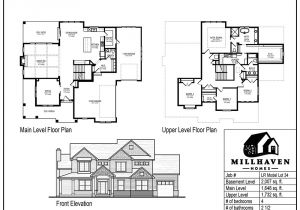 Millhaven Homes Floor Plans Millhaven Homes Semi Custom and Custom Floorplans