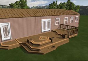 Mobile Home Deck Plans Nice Mobile Home Deck Design Plan Showing Taupe Rooftop