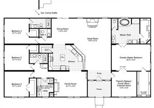 Moble Home Floor Plans the Hacienda Iii 41764a Manufactured Home Floor Plan or