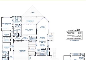 Moden House Plans Courtyard60 Luxury Modern House Plan 61custom