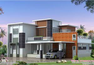 Modern Contemporary Homes Plans 2400 Sq Feet Modern Contemporary Villa Kerala Home