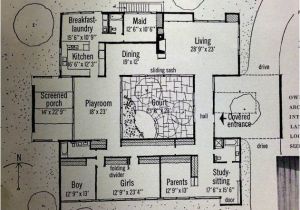 Modern Courtyard Home Plans 17 Best Ideas About Vintage House Plans On Pinterest