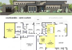 Modern Courtyard Home Plans 37 Best Images About Modern House Plans 61custom On