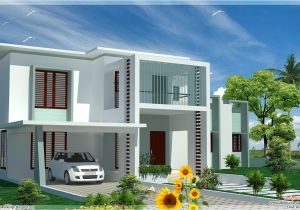Modern Flat Roof Home Plans 4 Bedroom Modern Flat Roof House Kerala Home Design and