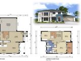 Modern Home Floor Plans Designs 2 Storey Modern House Design with Floor Plan