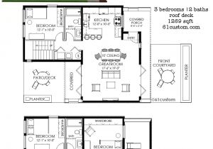 Modern Home Plan Contemporary Small House Plan 61custom Contemporary