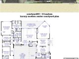 Modern Home Plans with Courtyard Luxury Modern Courtyard House Plan 61custom