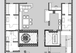 Modern Home Plans with Courtyard Twin Courtyard House Architected by Charged Voids