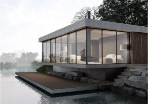 Modern Lakefront Home Plans Foto Lounge House Arhitektura Dream World