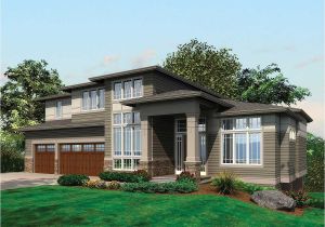 Modern Prairie Home Plans Contemporary Prairie with Daylight Basement 69105am