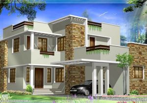 Modern Style Home Plans General Square Feet Modern House Elevation Kerala Home