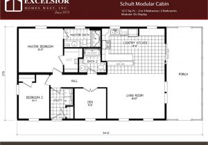 Modular Homes Floor Plan Schult Modular Cabin Excelsior Homes West Inc