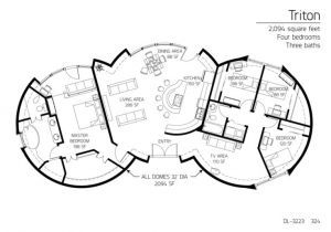 Monolithic Dome Home Plans 4 Bedroom Monolithic Dome Floor Plan Interior Design