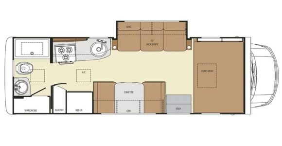 Motor Home Floor Plans 23 Ft Class C Motorhomes Rv Class C Motorhome Floor Plans